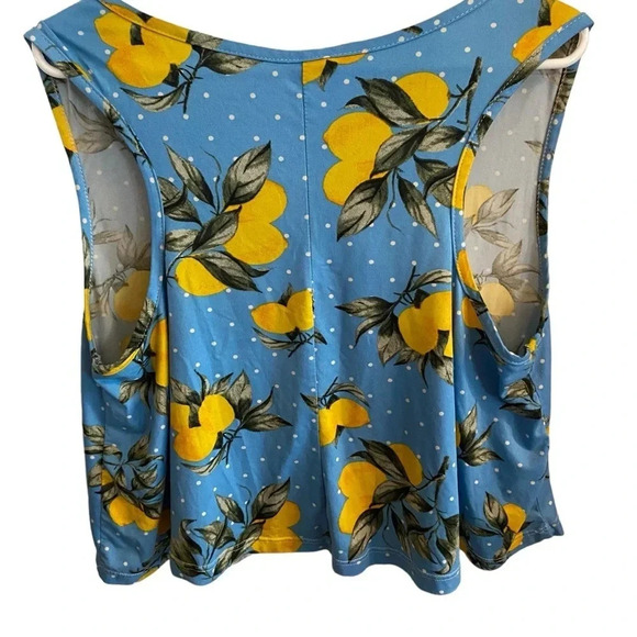 Sweet  blue , lemon print pajama short set - Picture 7 of 8